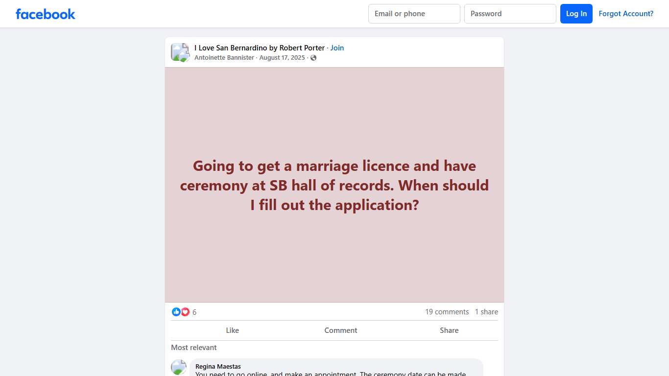 I Love San Bernardino by Robert Porter Going to get a marriage licence and have ceremony at SB hall of records Facebook